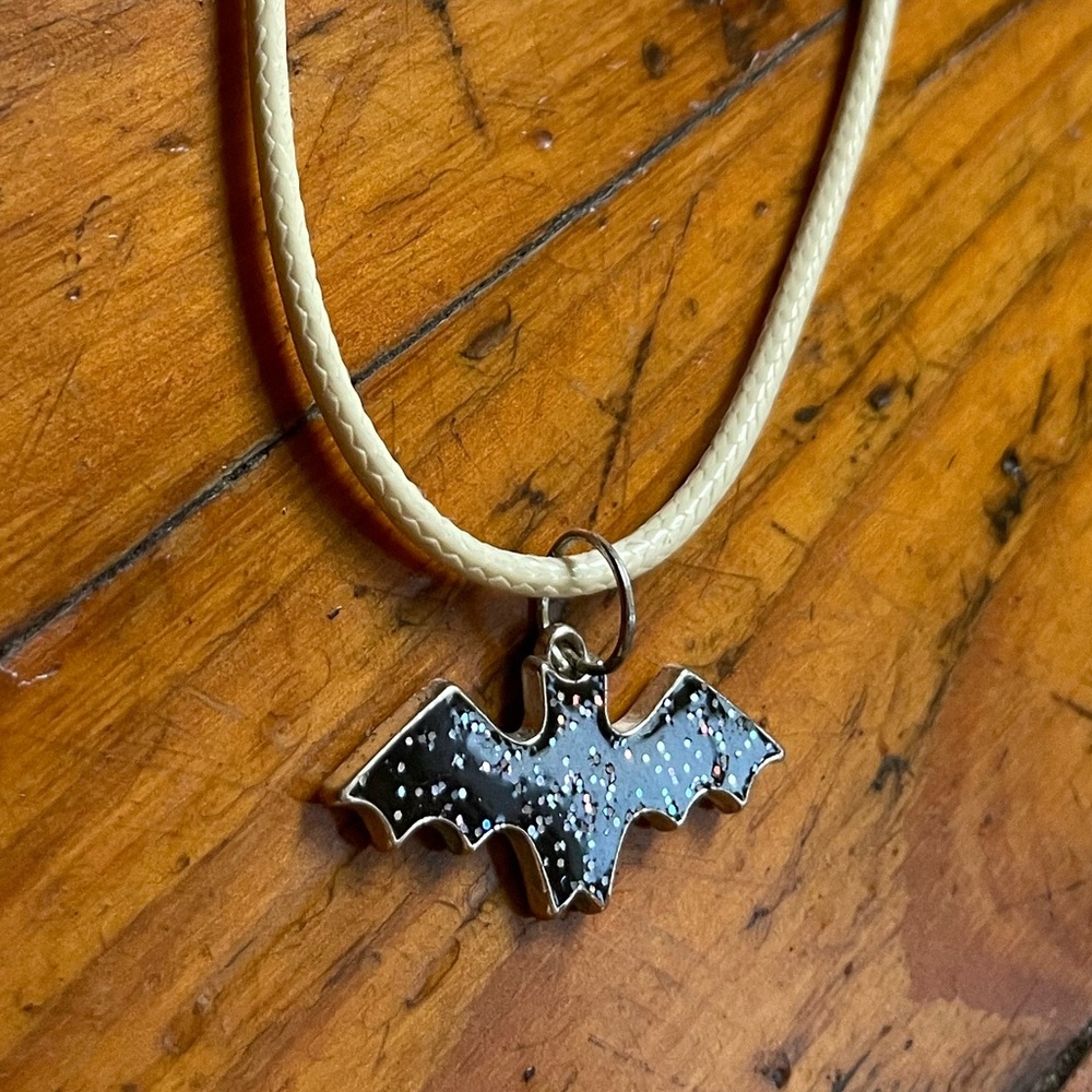 Handmade Bat Charm Necklace
